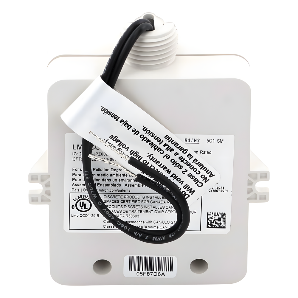 Módulo CCO de RF con salida de contacto seco NO/NC, 24 V, tipo mantenido o momentáneo, para integrar RadioRA 2, RadioRA 3 y HomeWorks QS con sistemas