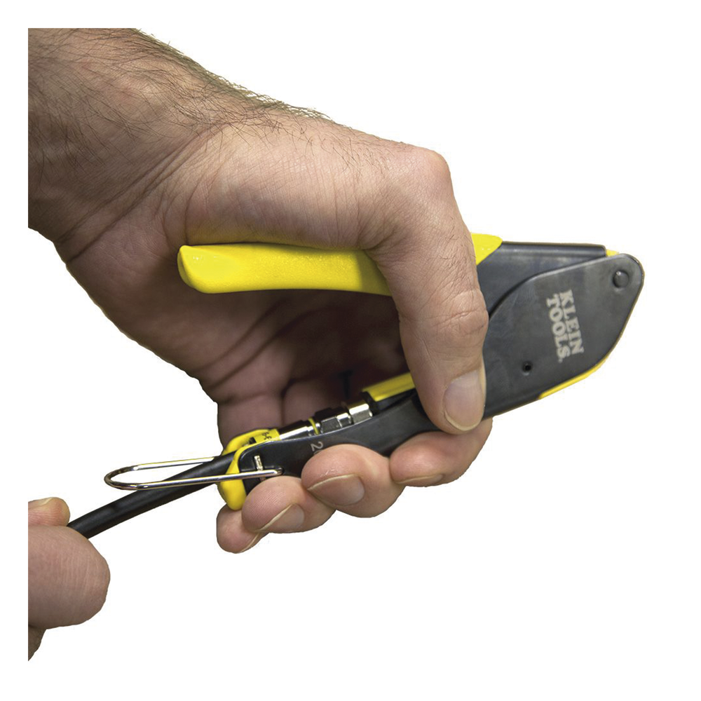 Pinza para Instalación de Conector F de Compresión con Cables RG59, RG6/6Q