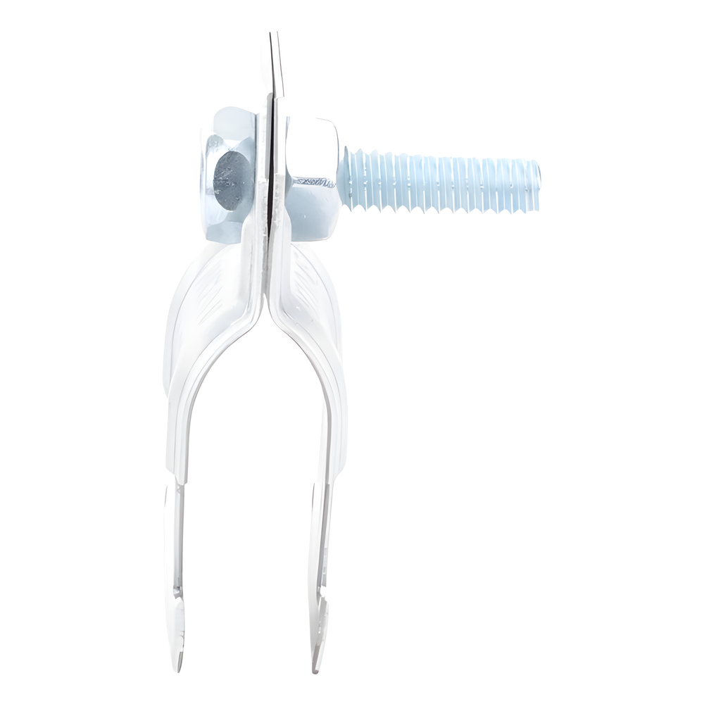 Abrazadera Unicanal para Conduit Pared Gruesa y PVC de 1/2" (13 mm).