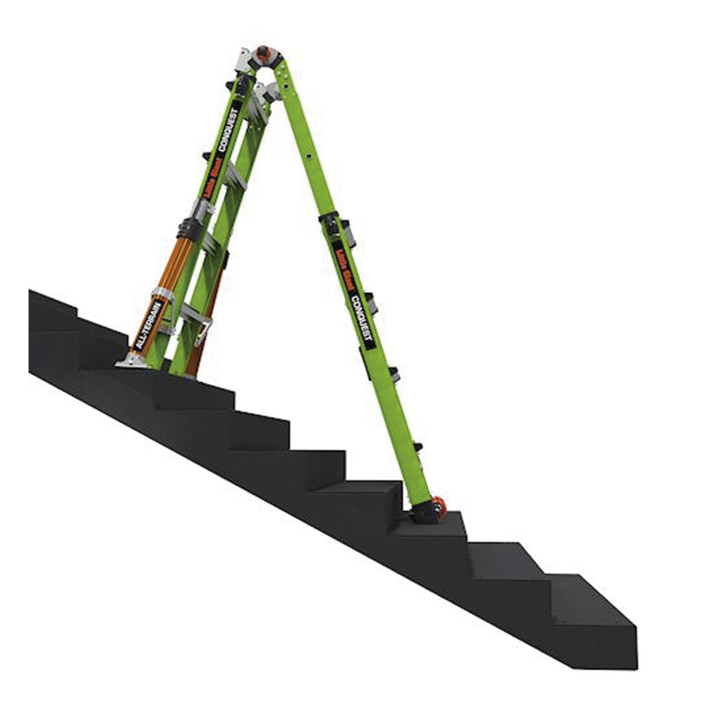 Escalera Multi-Posiciones de 6.7 m (22') para Suelos Inclinados o con Desniveles.