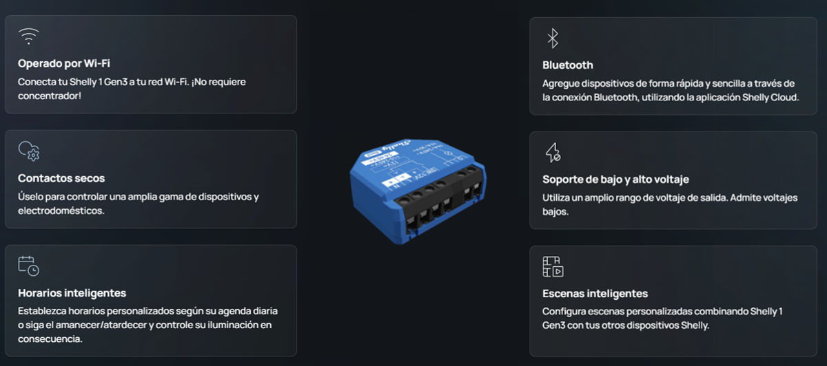 Relevador inalámbrico inteligente 16A, 110-230 V, 1 salida de contacto seco, compatible con asistente de voz Alexa, Google Home