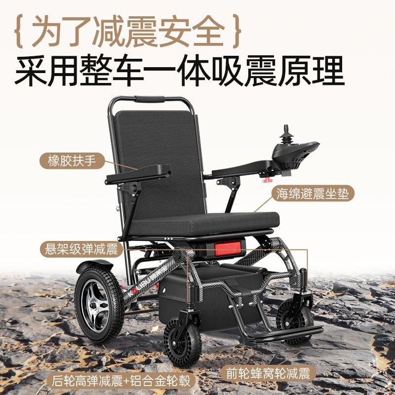 Silla de ruedas eléctrica de 23kg, totalmente automática, plegable, ligera - Ciaespinoza.com