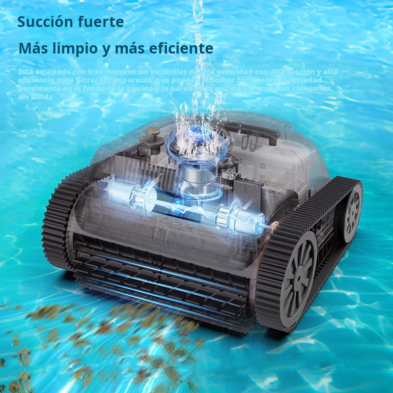 Robot aspiradora para limpieza de piscinas, piso y pared 4500mah