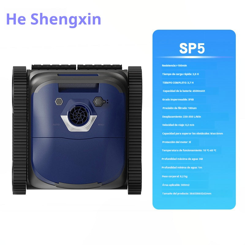 Robot aspiradora para limpieza de piscinas, piso y pared 4500mah