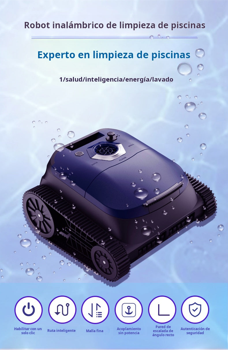 Robot aspiradora para limpieza de piscinas, piso y pared 4500mah