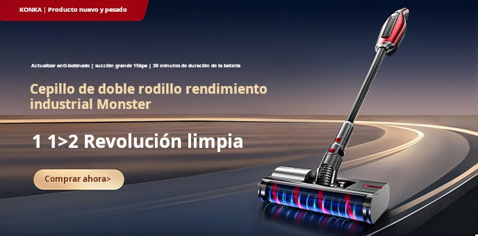 Aspiradora Konka para el hogar aspiradora de succión grande para barrer y trapear 3 en 1 pequeña máquina inalámbrica de pelo de gato de mano todo en uno