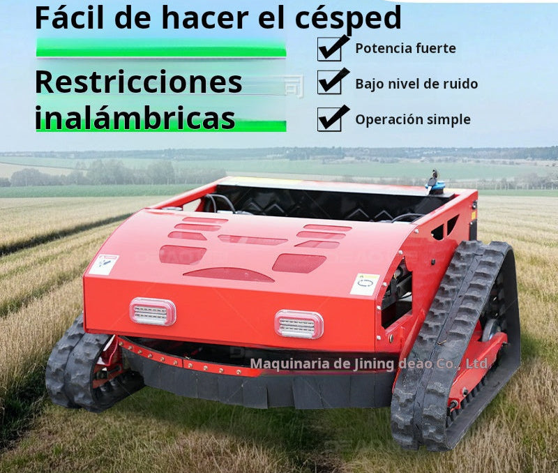 Cortadora de Césped a Control Remoto Híbrida 500-1200 | Modelos de Oruga y Ruedas, Potencia 8-27HP, Alta Precisión y Control Inalámbrico