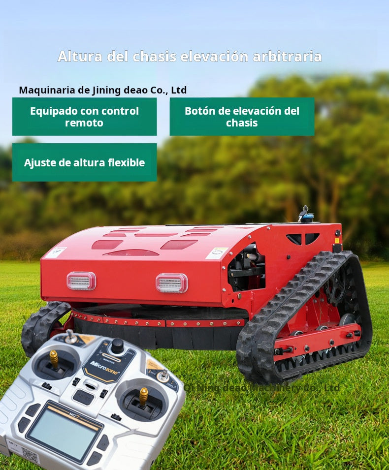 Cortadora de Césped a Control Remoto Híbrida 500-1200 | Modelos de Oruga y Ruedas, Potencia 8-27HP, Alta Precisión y Control Inalámbrico