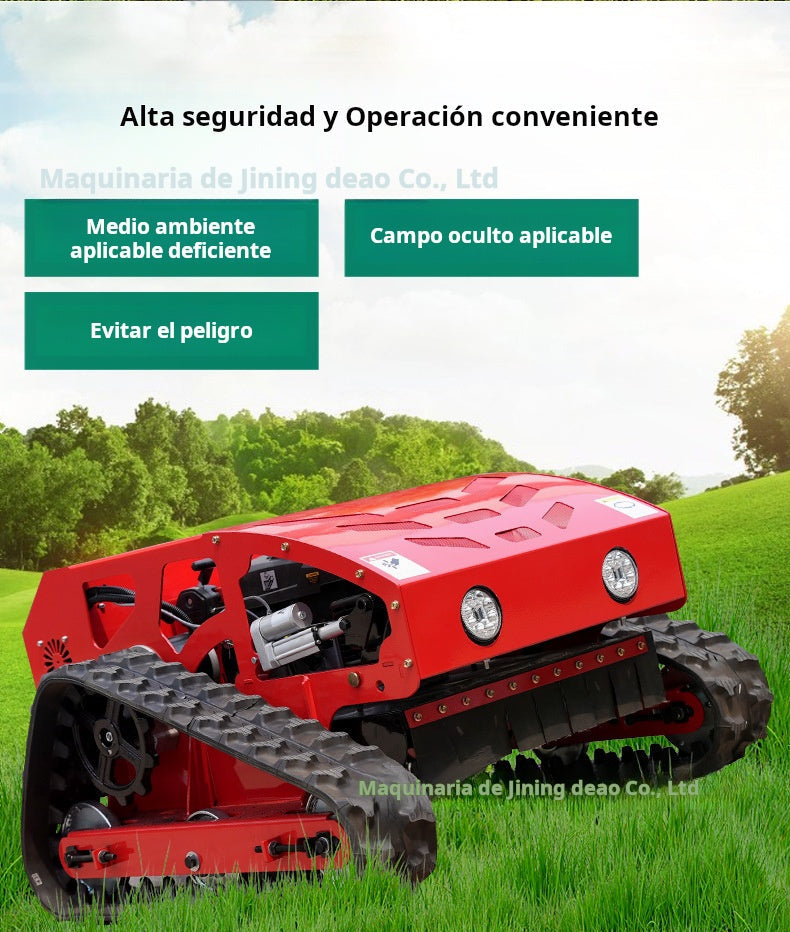 Cortadora de Césped a Control Remoto Híbrida 500-1200 | Modelos de Oruga y Ruedas, Potencia 8-27HP, Alta Precisión y Control Inalámbrico