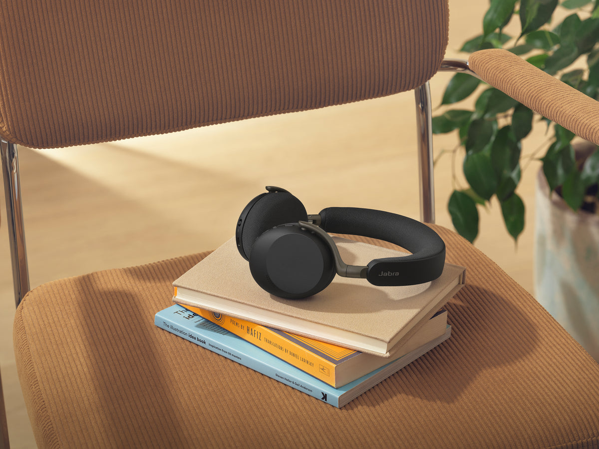 Headset Empresarial Inalámbrico / Bluetooth 5.3 / AI Jabra ClearVoice™ / ANC Adaptativo Avanzado / On-Ear Ultraligero 180g / Hasta 22h Llamadas