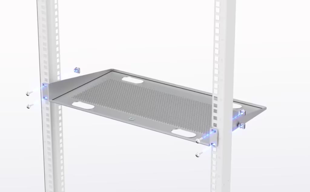 UACC Rack Shelf CLV – Charola 1 UR para montaje en rack, ideal para colocar equipos o accesorios que no cuentan con opción de montaje en rack