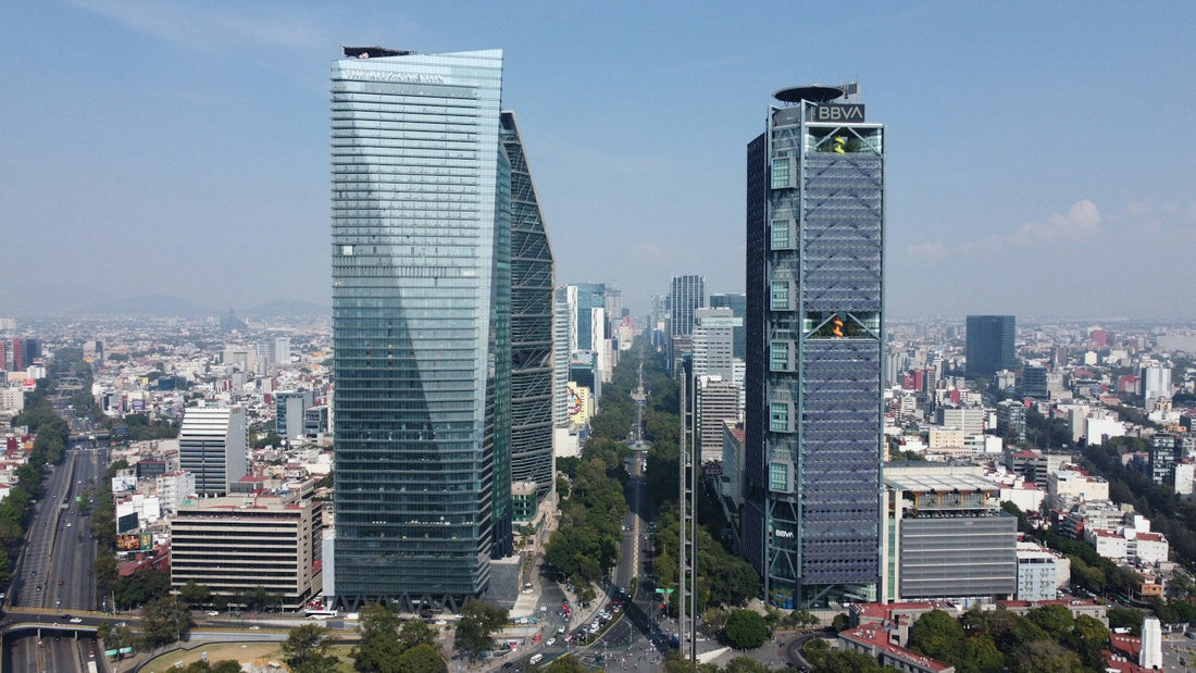 Vista de edificios altos en la Ciudad de México