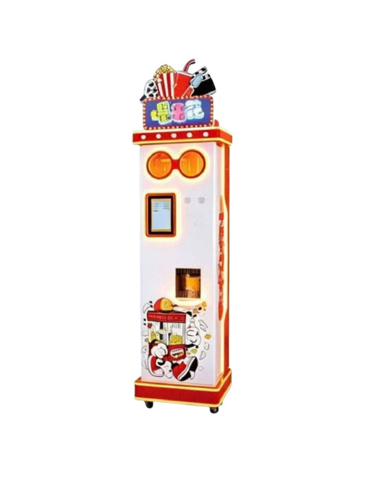 Máquina Expendedora Automática de Palomitas en fondo blanco