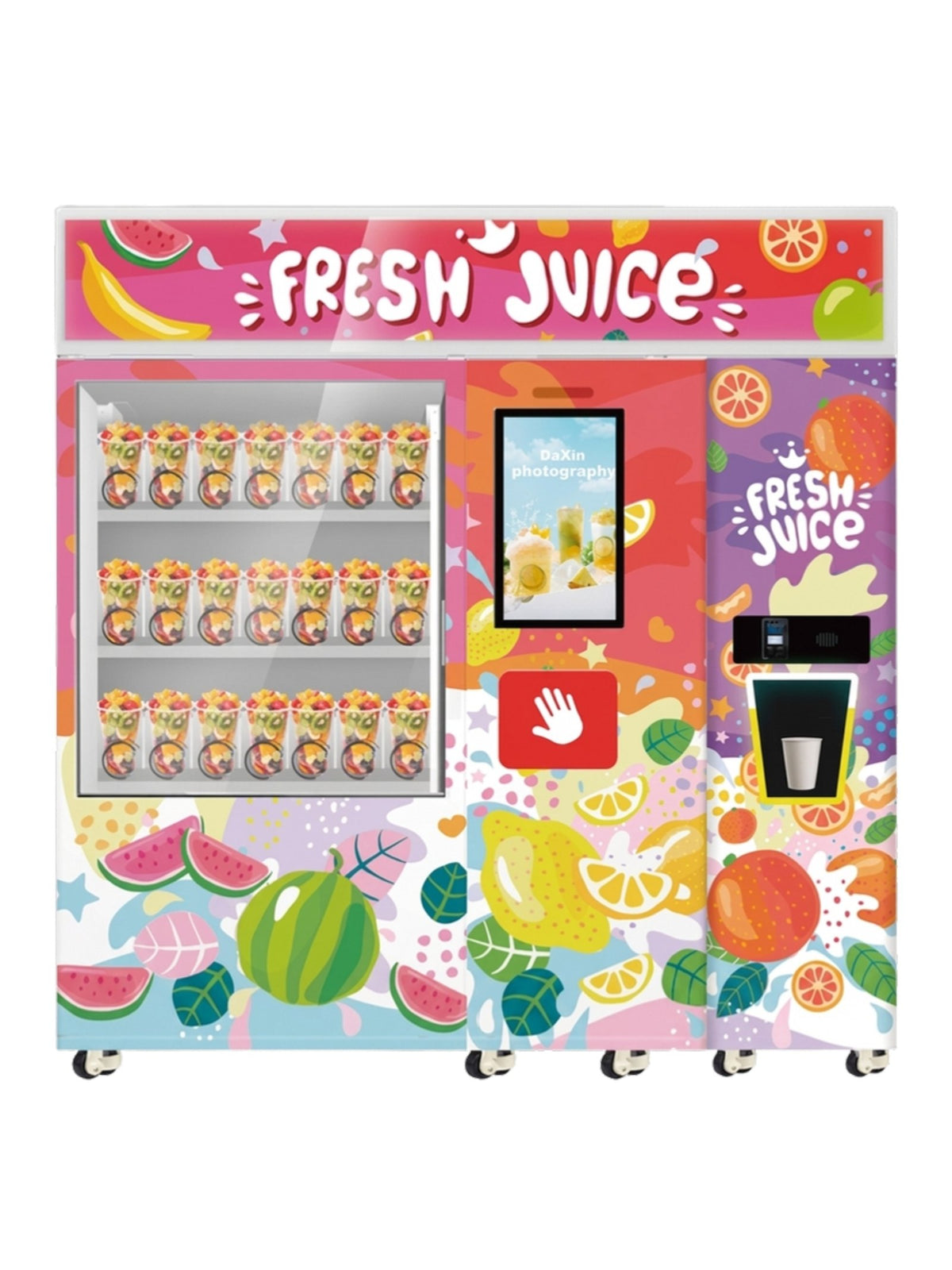 Máquina Expendedora de Batidos y Smoothies Congelados en fondo blanco