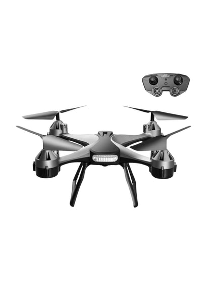 Dron JC801 con doble cámara HD y control remoto, en fondo blanco