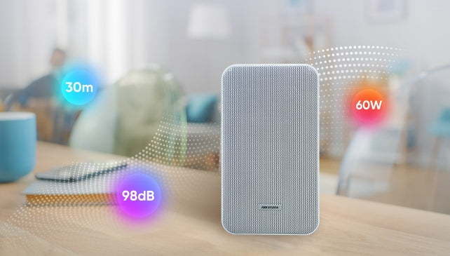 Amplificador | Bluetooth | 2 Canales con Control de volumen Independiente | 30 W por Canal | Salida 4-8 ohms x 2 | 100V COM x 2 | Una Zona | Música