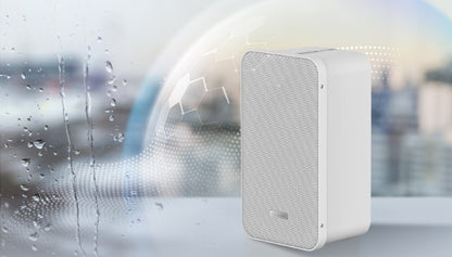 Altavoz Tipo Columna | 20 Watts | 100 V | Rejilla de Metal | Color Blanco | Montaje en L | Exterior IP66