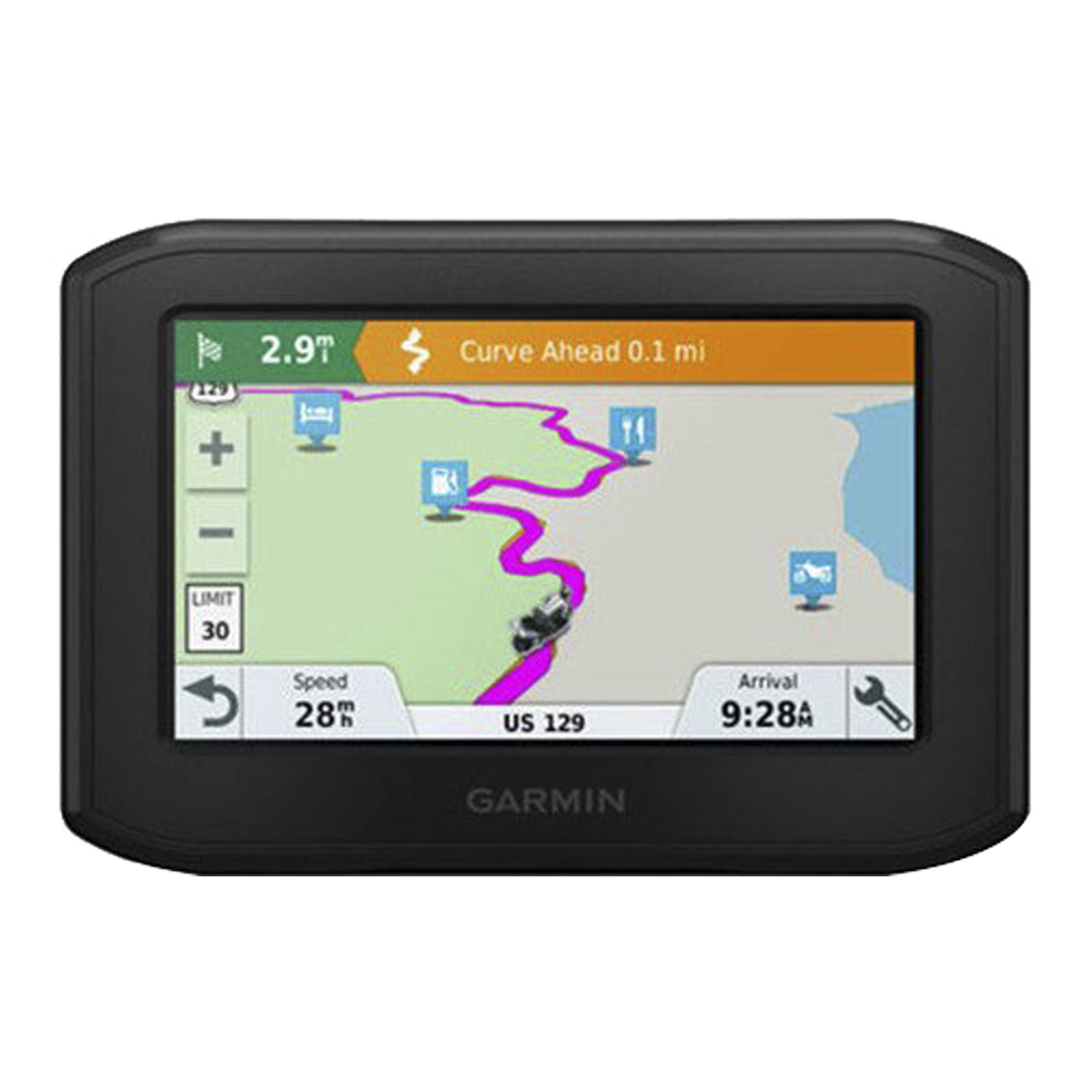 Navegador para Motocicleta Zūmo / Pantalla 4.3" Resistente / Ruteo Aventurero / Alertas para Motociclistas / Control de Música / Llamadas Manos
