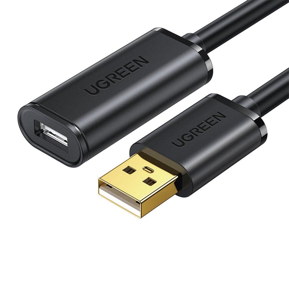 Cable de Extensión Activo USB 2.0 / 10 Metros / Macho-Hembra / Booster individual FE1.1S incorporado / Velocidad de hasta 480 Mbps / Ideal para