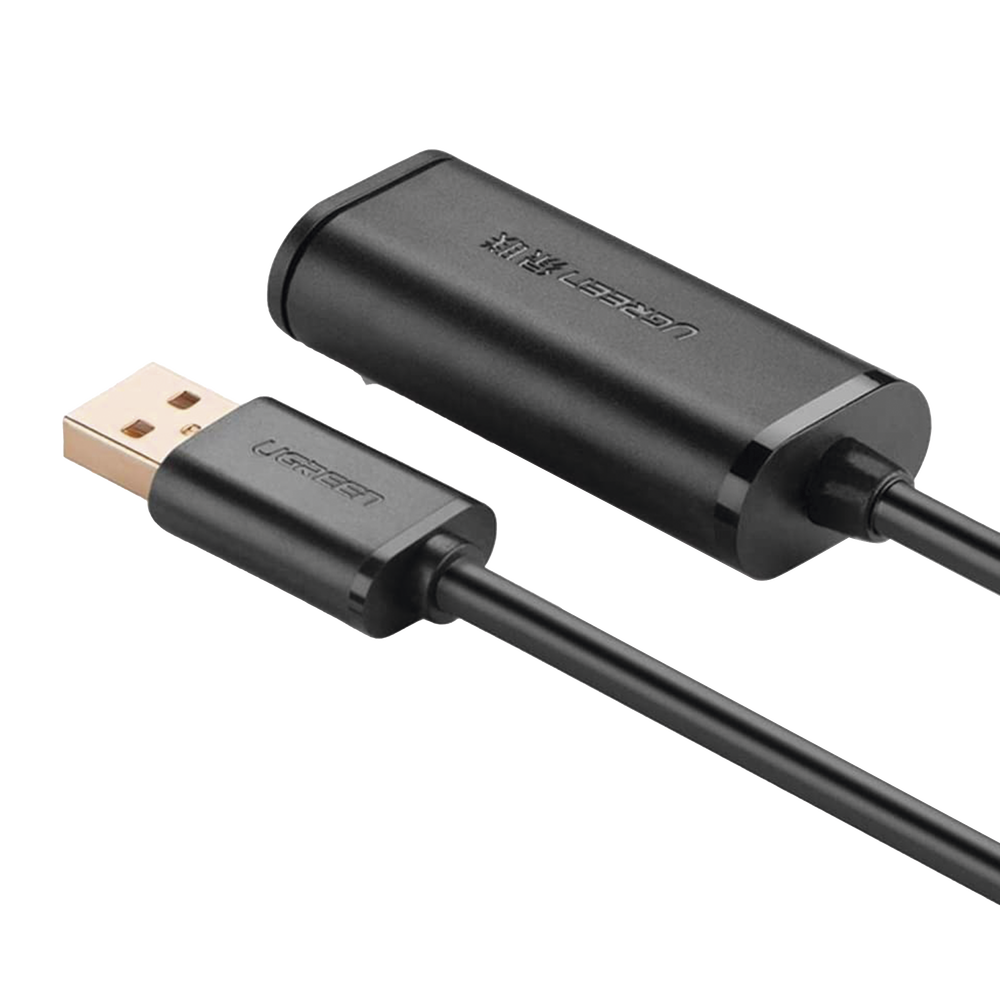 Cable de Extensión Activo USB 2.0 / 10 Metros / Macho-Hembra / Booster individual FE1.1S incorporado / Velocidad de hasta 480 Mbps / Ideal para