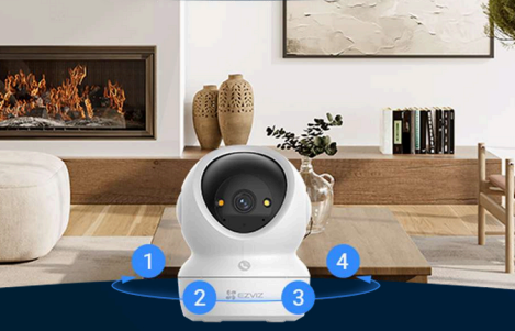 Cámara PT Wi-Fi / 4K (8 Megapíxeles) / Audio de Dos Vías / Visión Nocturna Inteligente en Color / Detección Humana / Detección de Mascota / Llamada a