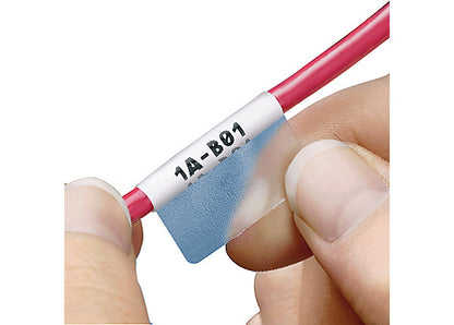 Casete de 200 Etiquetas Autolaminadas de 13.7 x 38.1 mm (0.54 x 1.5 pulgadas), para Cables de 4.1 a 8.1 mm (0.16 a 0.32 pulgadas) de Diámetro, Área
