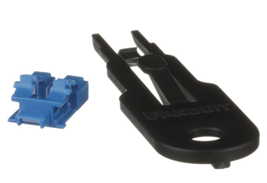 Kit de 10 Dispositivos para Bloquear Puertos de Fibra Óptica LC Duplex, Color Rojo, Incluye Llave de Extracción