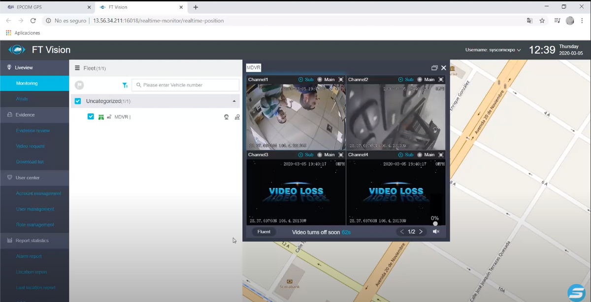 Plataforma Avanzada para Rastreo GPS, Telemática Vehicular / (Licencia por un año para un localizador GPS, Activación por codigo para server US)