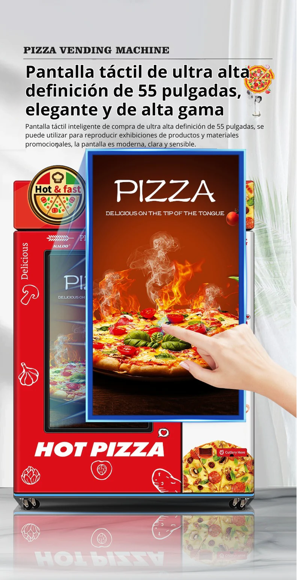 Maquina expendedora de pizza, Máquina expendedora comercial completamente automática