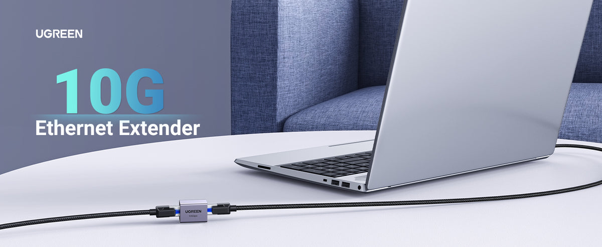 Acoplador STP (Extensor de Cable Ethernet RJ45) | 10Gbps | Blindado | Compatibilidad con Cat8 Cat7 Cat6 Cat5e | Hasta 100 Metros (328.08 Pies) |