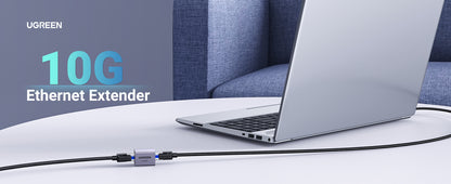 Acoplador STP (Extensor de Cable Ethernet RJ45) | 10Gbps | Blindado | Compatibilidad con Cat8 Cat7 Cat6 Cat5e | Hasta 100 Metros (328.08 Pies) |