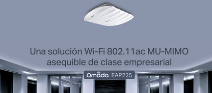 Punto de Acceso Omada / Doble Banda AC 1350 MU-MIMO / Montaje en Techo-Pared / Configuración Stand-alone o Por Controlador / Alimentación PoE af