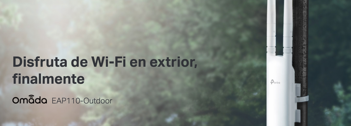 Punto de acceso Omada / Frecuencia 2.4 GHz N 300 / Aplicaciones para Exterior / Configuración Stand-Alone o Por Controlador / Protección Exterior