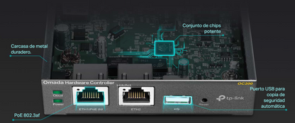 Controladora Omada para gestionar hasta 100 equipos Omada/ Gestion desde la Nube gratuita / Actualizaciones masivas