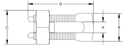 Conector Mecánico de Puesta a Tierra, de Cobre, Para Cables de Calibre 8 a 4 AWG