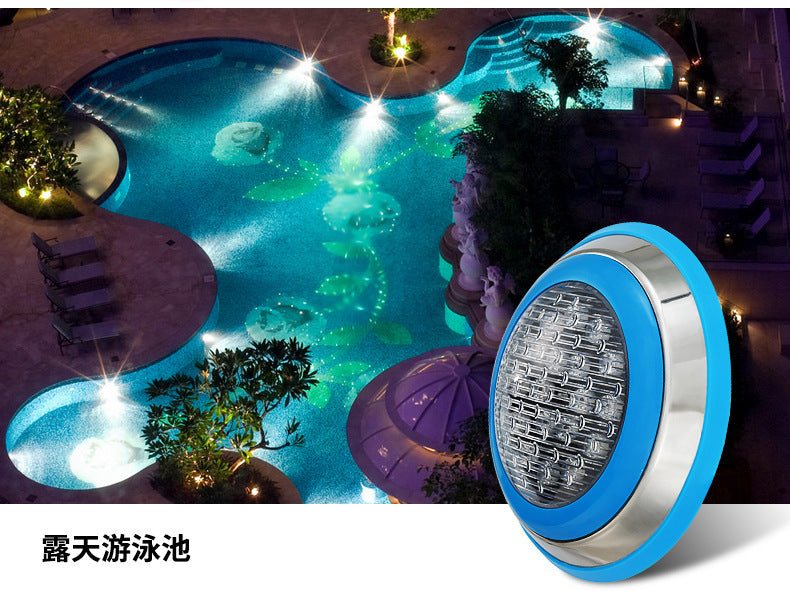 Luz LED Subacuática para Piscinas, Estanques 12V/24V  Foco Sumergible de 7 Colores