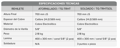 Electrodo Convencional Tipo Rehilete