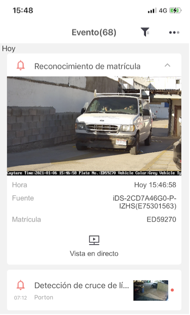 (Reconocimiento de Marca, Modelo, Color, Placa) Bala IP 4 Megapixel / Lente Mot. 2.8 a 12 mm / ANPR / Reconocimiento y Captura de Placas Vehiculares
