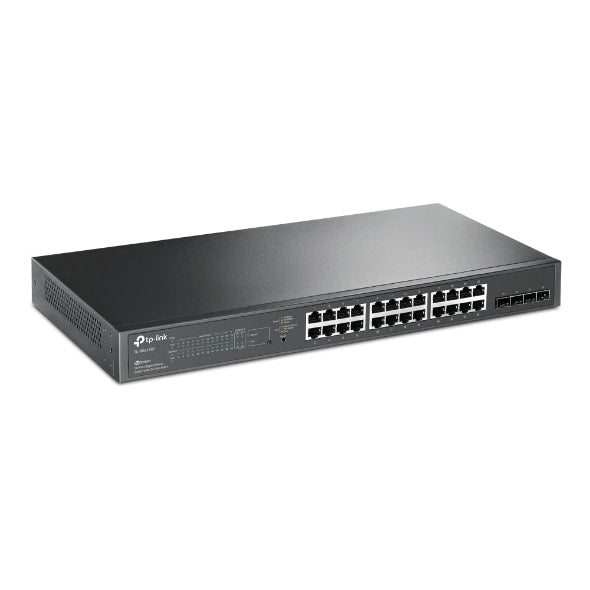 Switch PoE JetStream SDN Administrable 24 puertos 10/100/1000 Mbps + 4 puertos SFP, 24 puertos PoE, 250W, administración centralizada OMADA SDN