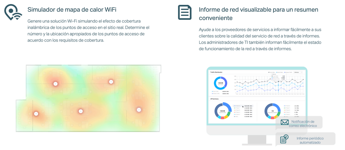Controladora Omada para gestionar hasta 100 equipos Omada/ Gestion desde la Nube gratuita / Actualizaciones masivas
