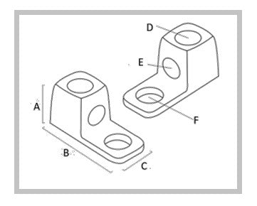 Conector Bornes a Cable / Bronce 100% / Borne 3/8 in / Cable 4-2/0 AWG / Sin Soldadura Exotérmica