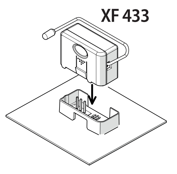 Receptor inalámbrico XF 433 para operador FAAC S418