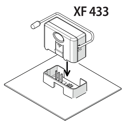 Receptor inalámbrico XF 433 para operador FAAC S418