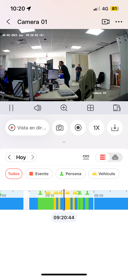 DVR 16 Canales TURBOHD + 16 Canales IP / 8 Megapixel (4K) / Audio Bidireccional / ACUSENSE / Audio Bidireccional / 1 Bahía de Disco Duro / Salida de