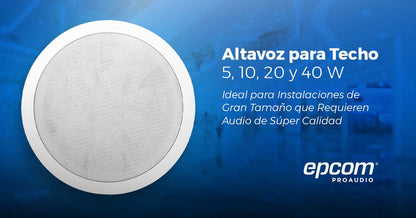 Altavoz Para Techo | 5W, 10W, 20W, 40W