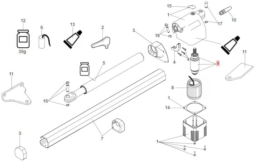 Rotor para FAAC 412/BAT