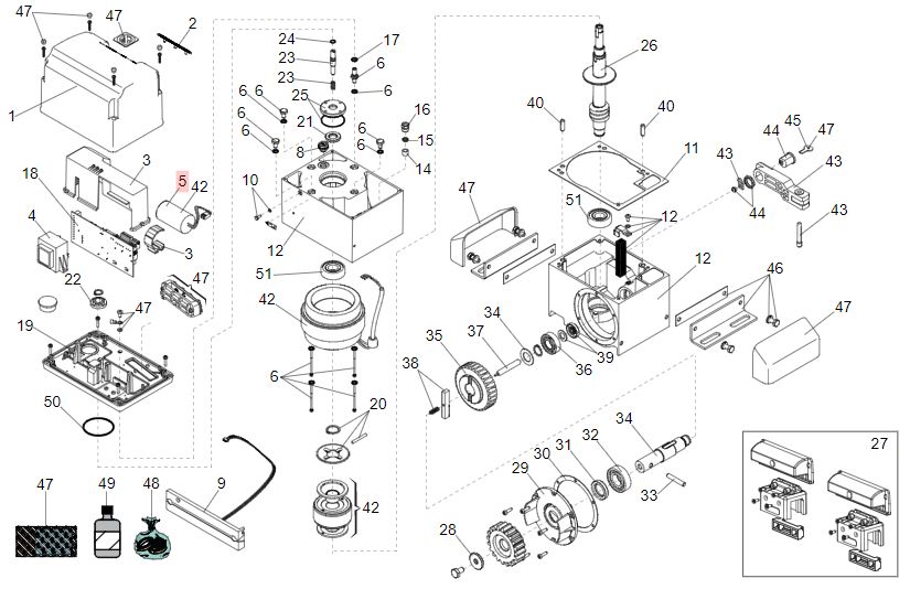 Capacitor de 18 uf 450V para FAAC 844ER con conector