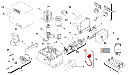 Sensor de limite magnetico para FAAC 740 /741