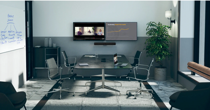 Jabra PanaCast 50, cámara 4K con vídeo panorámico auto ajustable, conteo de personas, movimiento por detección de voz, ideal para salas de reunión