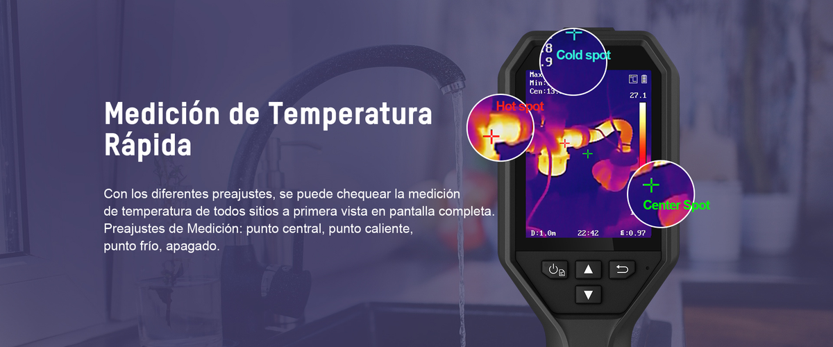 B21LS - Cámara Termográfica Portátil Serie B / Resolución IR 256 x 192 / Rango de -20°C a 550°C / Pantalla LCD 3.2" / SuperIR / Wi-Fi / Memoria 16GB